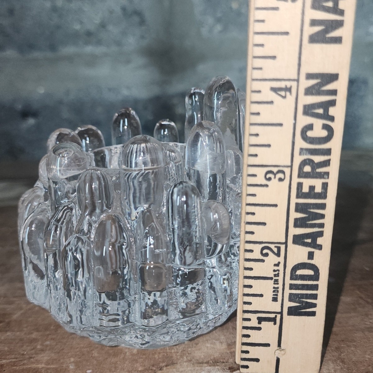Vintage KOSTA BODA Polar Ice Candle Holder Goran Warff