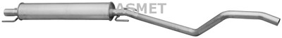 ASMET 05.182 Centre Muffler for Opel