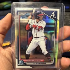 Luis Guanipa Refractor Rookie 2024 Bowman Draft Chrome Card BDC-5 Atlanta Braves