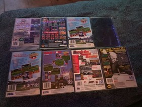 9 SEGA SATURN GAME LOT: NBA JAM TE - MORTAL KOMBAT 2 - WORLD SERIES - SEGA RALLY