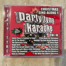 CD Christmas Sing Along Party Tyme Karaoke Lyric Booklet 2002 Sybersound New 