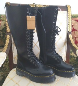 martens tall dr britain boots platform nwob goth punk eye