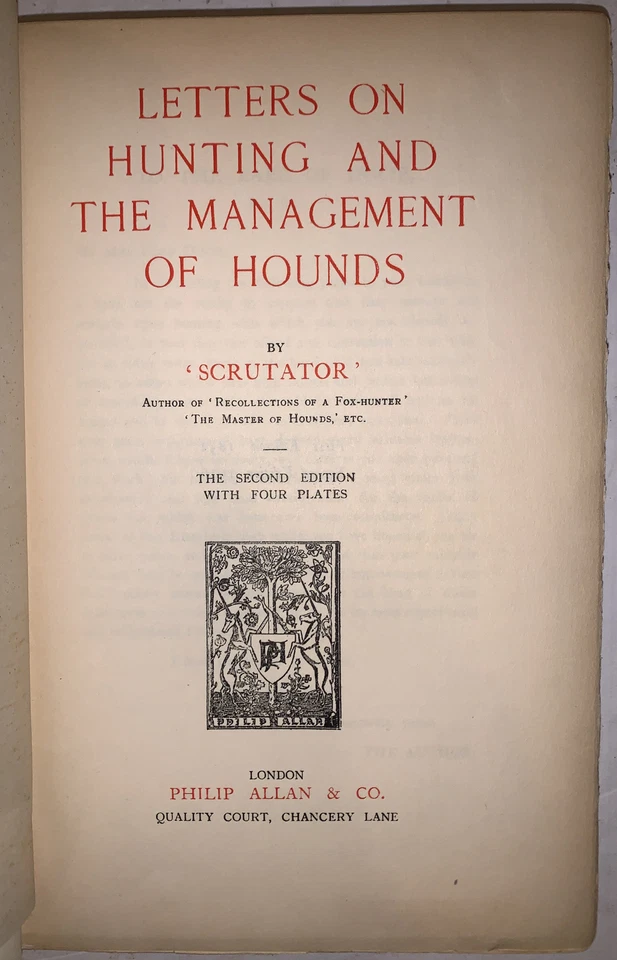 1 of 50, SIGNED, LETTERS ON HUNTING & THE MANAGEMENT OF HOUNDS, FOX HUNTING - Image 4 of 4