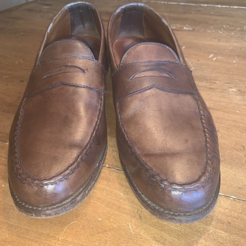 Allen Edmonds Patriot Penny Loafers Walnut Brown 14 D - Picture 6 of 12