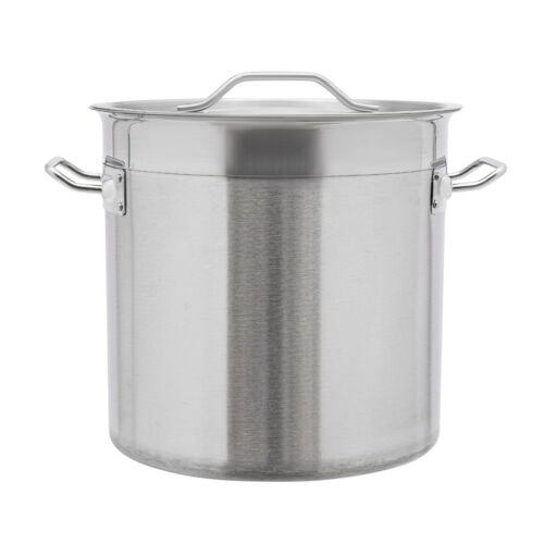 17L Commercial Stock Pot Cooking Cookware Stainless Steel Stew Soup Boiling - Picture 6 of 24