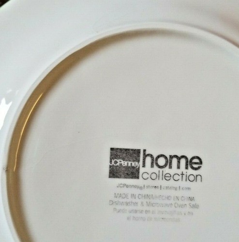 4 JCPenney Home Collection Dancing Snowman Dessert Plates NOS w/box 8" - Picture 5 of 7