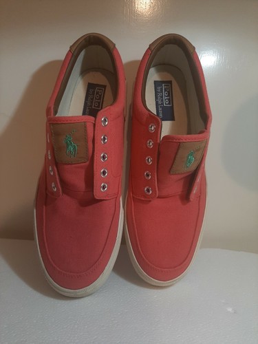 polo ralph lauren faded canvas shoes 11d - Picture 2 of 5