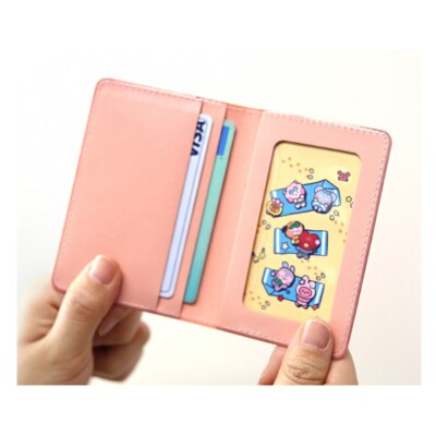 BTS BT21 Official Minini Card Wallet Photo Holder Leather Vancance