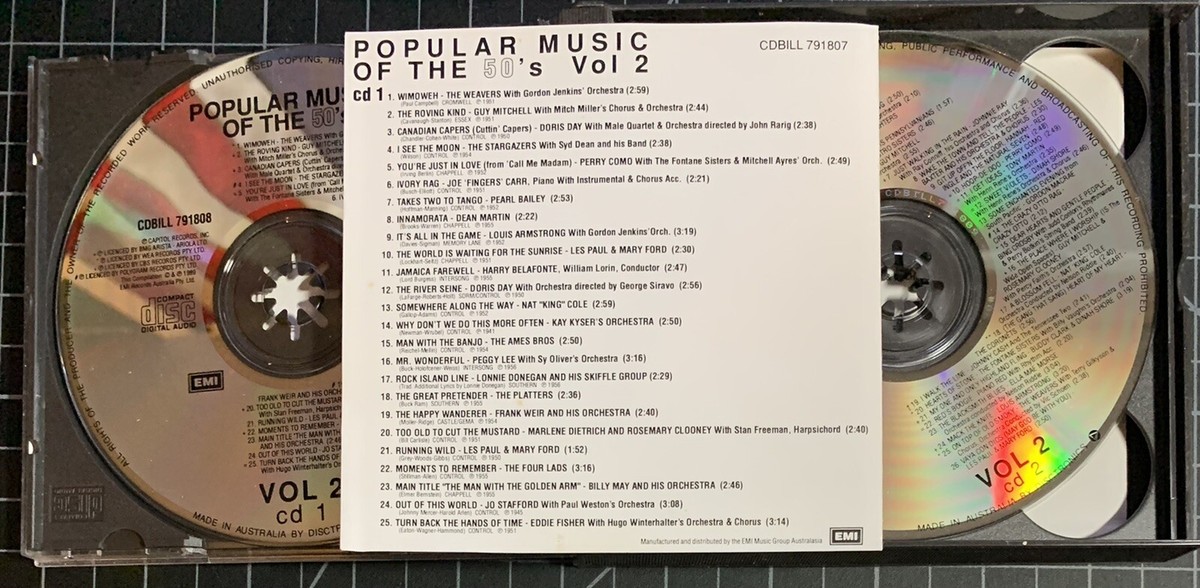 Popular Music of The 50s 1950