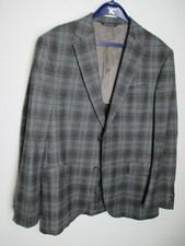Ing Loro Piana Super 120 wool Gray Plaid Carrera SPJ 42R 2 button/vent EUC Soft