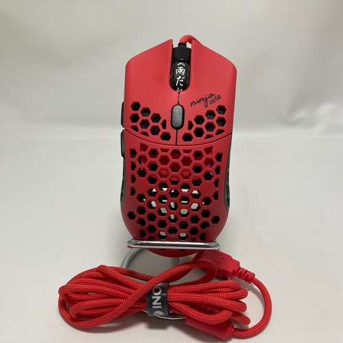 Finalmouse Air58 Ninja Gaming Mouse - Cherry Blossom Red Working Japan In-stock - Afbeelding 2 van 10