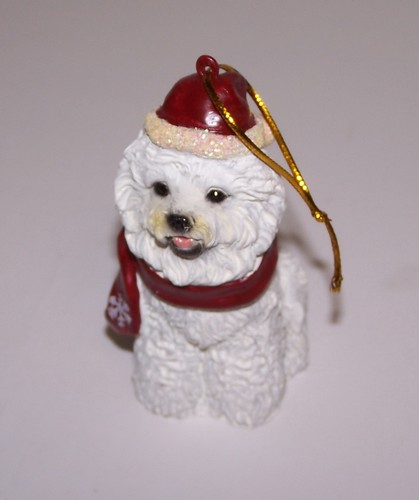 Bichon Frise Maltese or Havanese Puppy Dog Christmas Ornament NIB Sealed - 第 6/7 張圖片