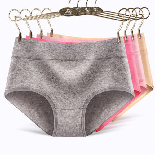 PACK de 3 bragas sin costuras calzoncillos de cintura media bragas ropa interior bragas algodón - Imagen 9 de 14