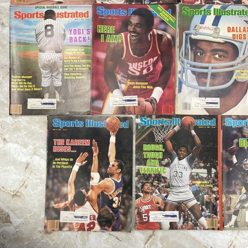 Sport Illustrated 1984 Magazines Set of 11 Issues Basketball & Football - Picture 6 of 16