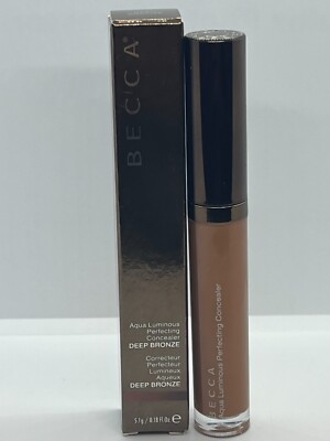 Becca Aqua Luminous Perfecting Concealer Deep Bronze 0.18 fl oz BNIB