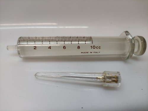 siringa graduata 100ml vetro temperato Vintage Dure Eva Glass laboratorio Italy - Bild 1 von 10
