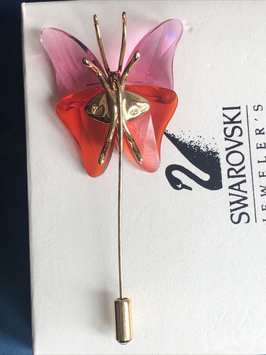 Swarovski crystal Abala Rose Butterfly Brooch 250487 Mint condition - #30. - Picture 9 of 12