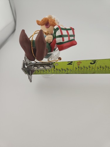 Coca Cola Ornament SLEEPY ELF WITH BLANKET IN COKE GLASS 1992 - Picture 9 of 10