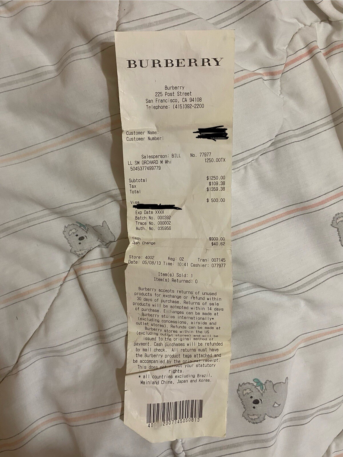 Burberry LL Sm Orchard M White Bag, VINTAGE image 10