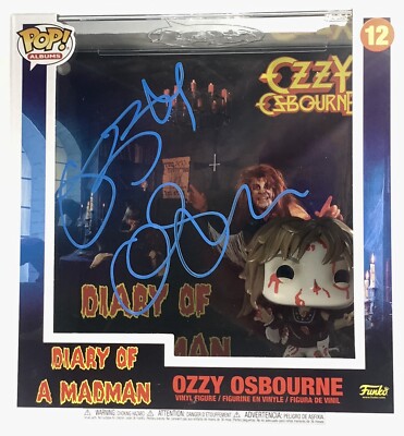 Ozzy Osbourne signed Funko Pop Diary of a Madman album proof