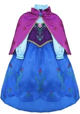 Little Pretends Scandinavian Princess Anna Dress Costume, Play 