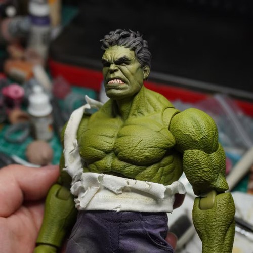 Bestlee Studio Hulk Escala 1/12 Cabeza Talla Modelo Cabeza Pintada Figura Accesorio - Imagen 7 de 7