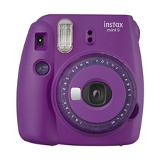 Fuji Instax Mini 9 Fujifilm Instant Film Camera with Clear Accents Purple