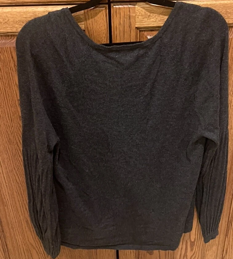 Suéter Style and Co. Mujer Talla L Gris Manga Larga 100065376 Foto 2 de 4