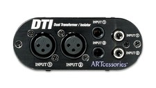 Art DTI 2 Ch Dual Transformer Isolator Passive Audio Interface Hum Eliminator