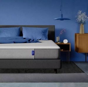 Casper 2 Tone Gray Zippered Memory Foam Queen Mattress Cover 10" Deep COVER ONLY