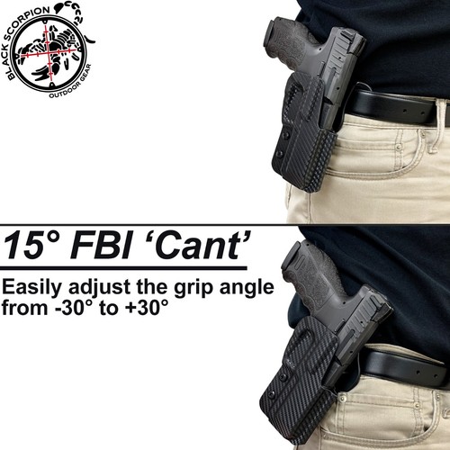 OWB Paddle Holster fits Springfield Prodigy 5'' w/ SureFire X300 - Picture 3 of 4