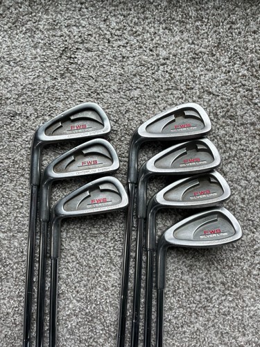 FWS Silver Line Iron Set 4-PW,SW (Missing 6 Iron) Left-Handed S400 Stiff Flex