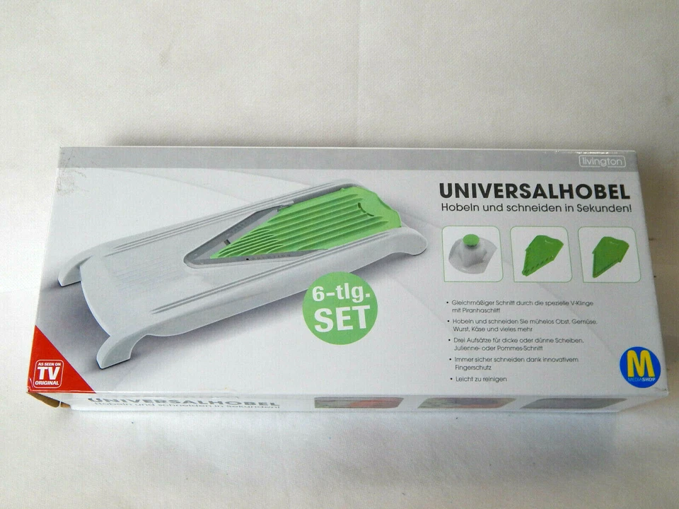 Livington Gemüsehobel 6-tlg Set grün - Bild 2 von 3