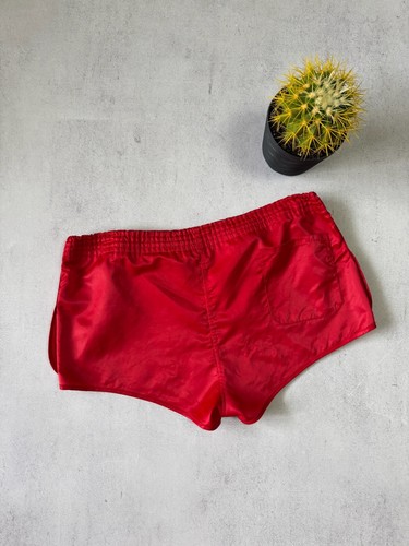 VINTAGE ADIDAS SHORTS GLANZ WEST GERMANY SHORTS MENS SPRINTER RED SIZE S RARE - Picture 5 of 12