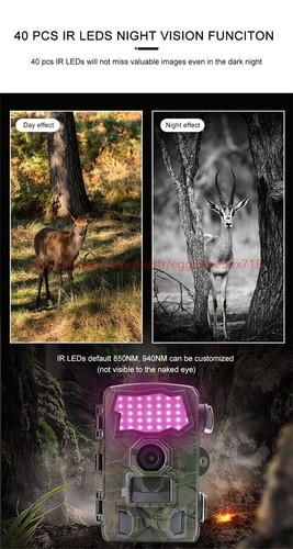 32MP WiFi Bluetooth Trail Hunting Game Camera PIR Night Vision Game Camera IP66 - Picture 20 of 23