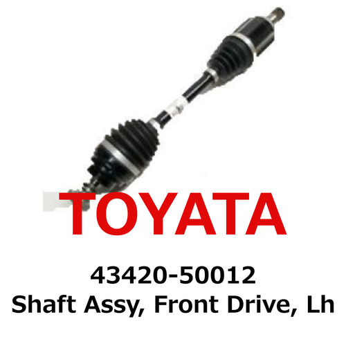 【NEW】Toyota Genuine Shaft Assy, Front Drive, Lh 4342050012 Direct From