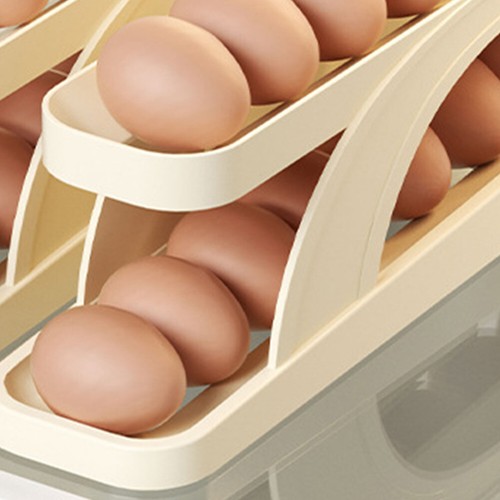 Kühlschrank Eierspender automatisch rollender Eierhalter 2 Stufen12~14 Eier-neu - Bild 14 von 33