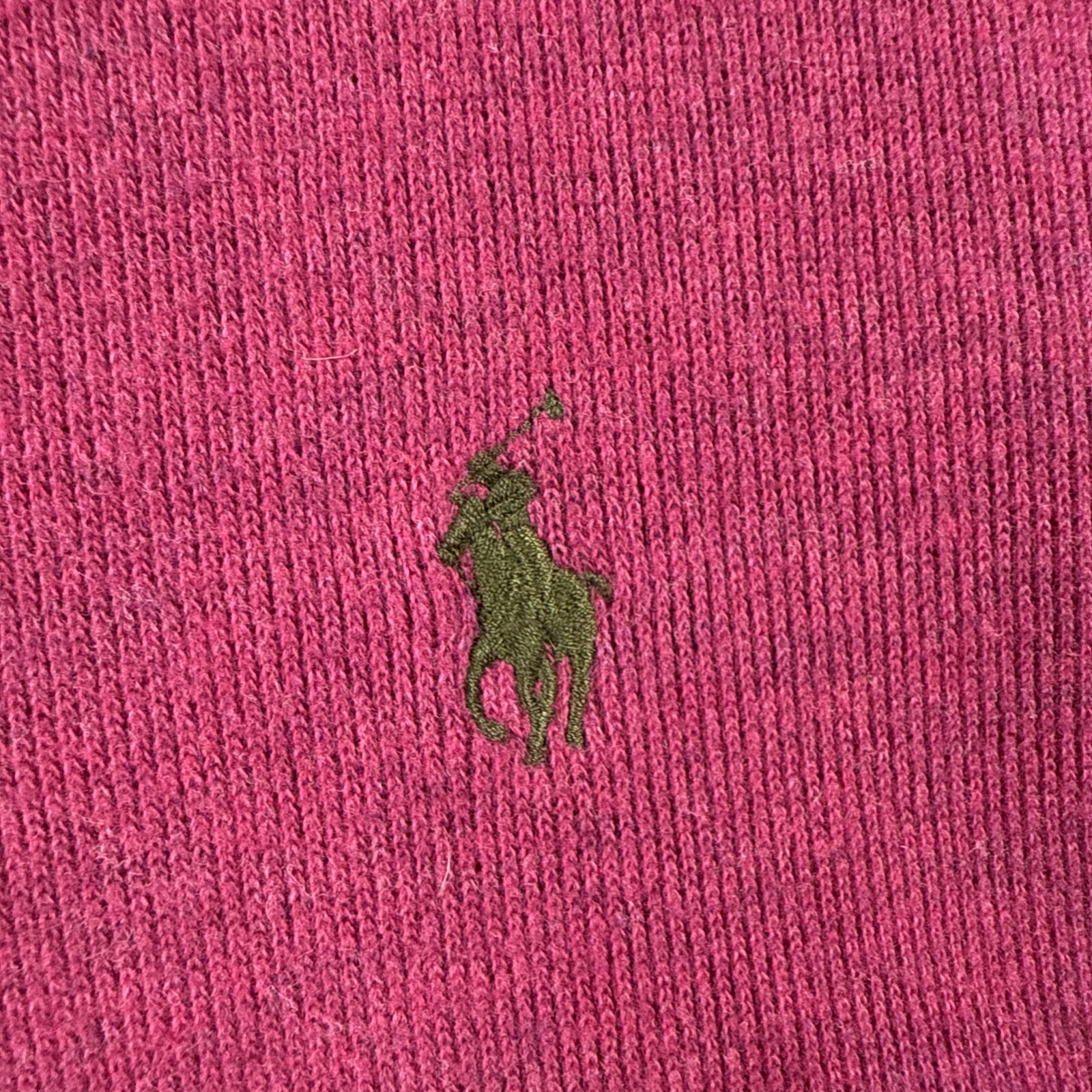 Polo Ralph Lauren maglione uomo XL quarto zip costine 1 4 felpa marrone pony