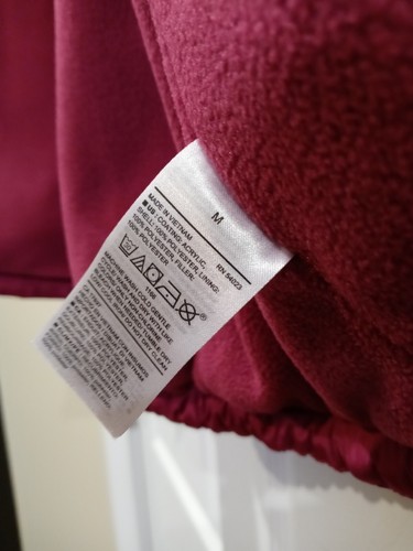 Old Navy Vest Womens Medium Maroon Puffer Coat Full Zip Pockets Ladies NWT - Picture 5 of 8