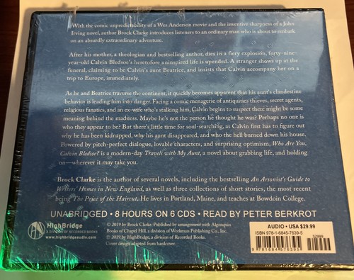 Who Are You, Calvin Bledsoe? : A Novel by Brock Clarke (2019, Compact Disc, NEW) - Bild 2 von 2