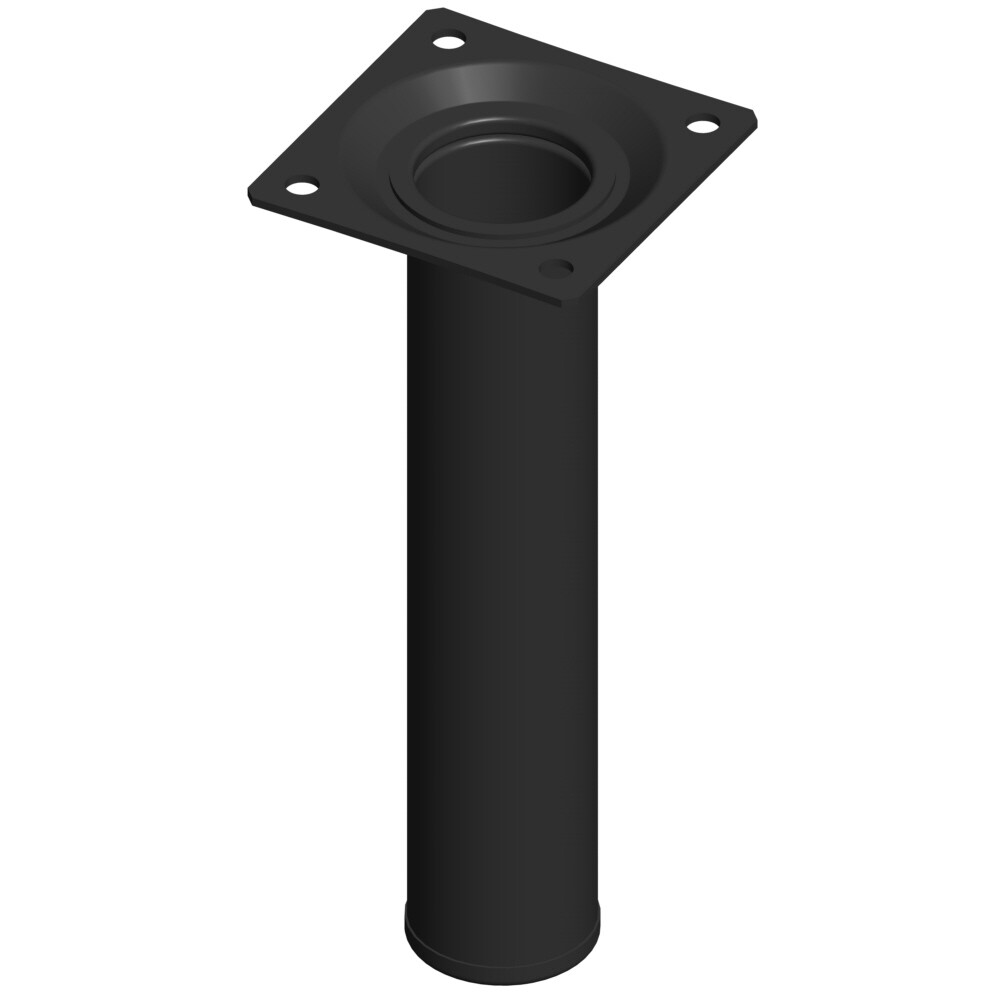 Tischbein Metall Schwarz 11100-00012= 1x Möbelfuß Rund 30 H 150mm Schwarz Elementsystem Tischbein Tisch 1144390