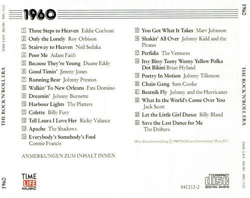(CD) The Rock 'n' Roll Era - 1960 - Johnny Preston, Ricky Valance, Fats Domino - Bild 2 von 2