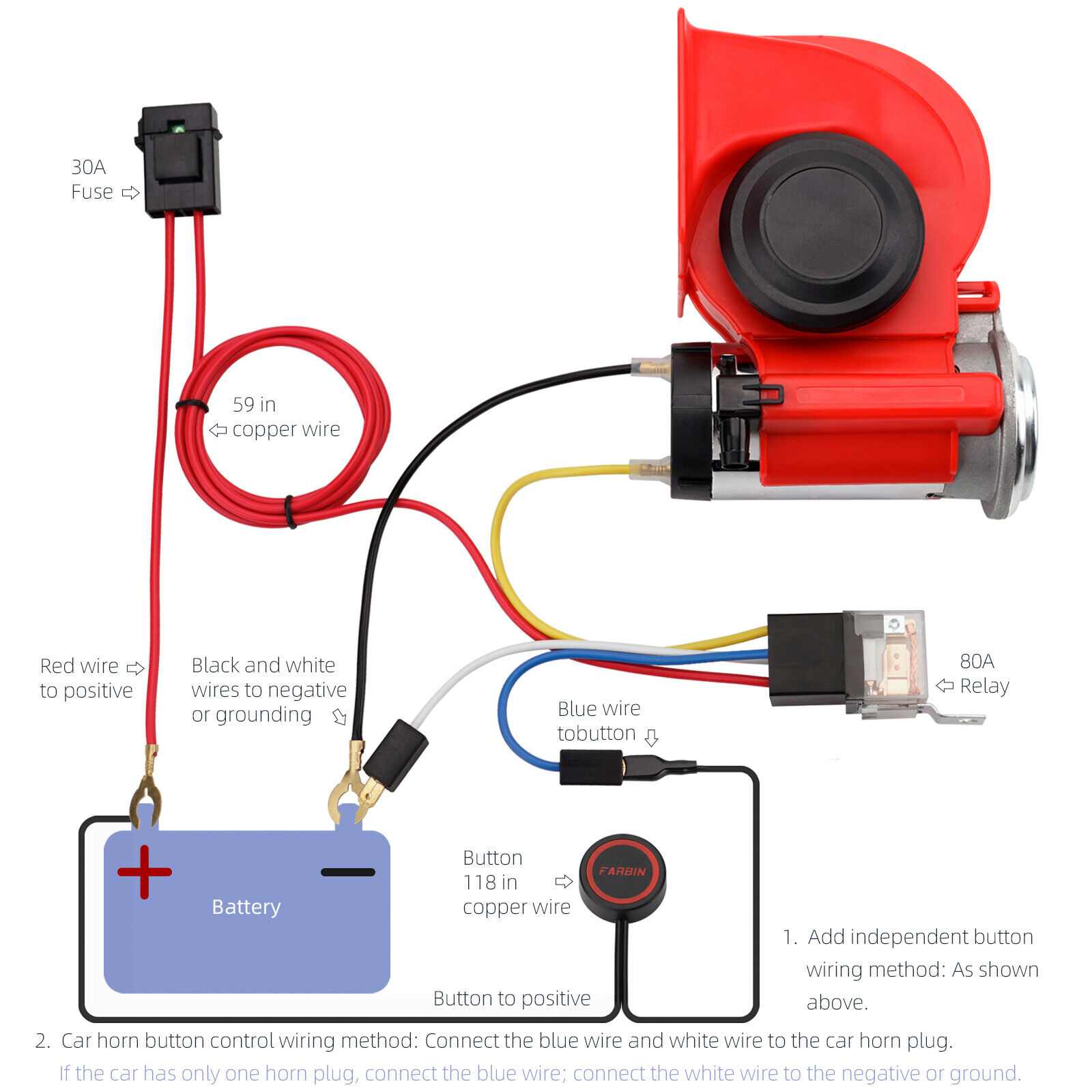 12v 150db Hupe für LKW Suv Auto-Boot Fahrräder Automotive Loudser