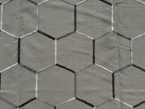 9x12 HANDMADE CONTEMPORARY RUG handwoven modern oriental wool silk geometric big - Picture 4 of 16