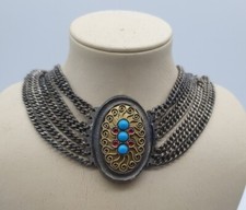 Kropfkette Antik Trachtenschmuck Collier Dirndl Biedemeier