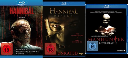 The Silence of the Lambs HANNIBAL LECTOR Red Dragon MANHUNTER 5 BluRay Edition