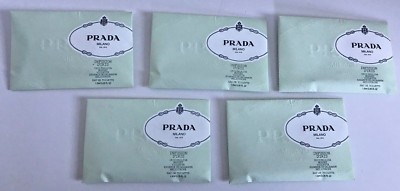 Lot of 5 PRADA Milano Infusion D'Iris Womens EDT .05oz SAMPLES Fragrance Perfume