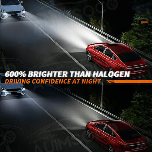 2x Kit de faros LED D3R D3S bombillas blanco frío 10000K súper brillantes 36000LM 240W - Imagen 2 de 10