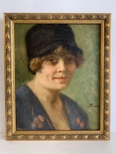 c1919 Alphonse Faure (1865) Antique Oil  Painting Impressionist Interwar France