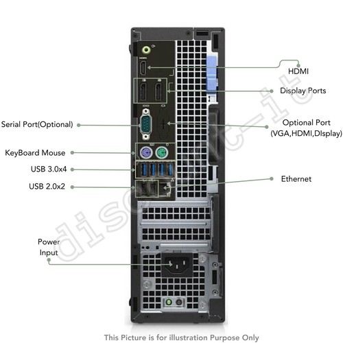 Dell OptiPlex 5050 SFF Intel Core-i7 7th Gen 32GB RAM DDR4 2TB SSD Wi-Fi Enabled - Picture 4 of 5